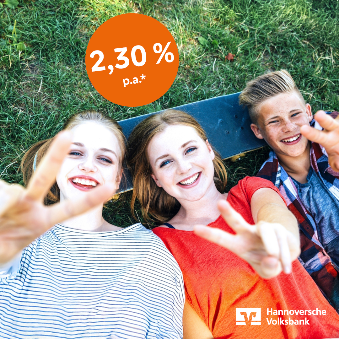 Exklusiver Sparbrief: 2,30 % p.a.* Zinsen für zwei Jahre